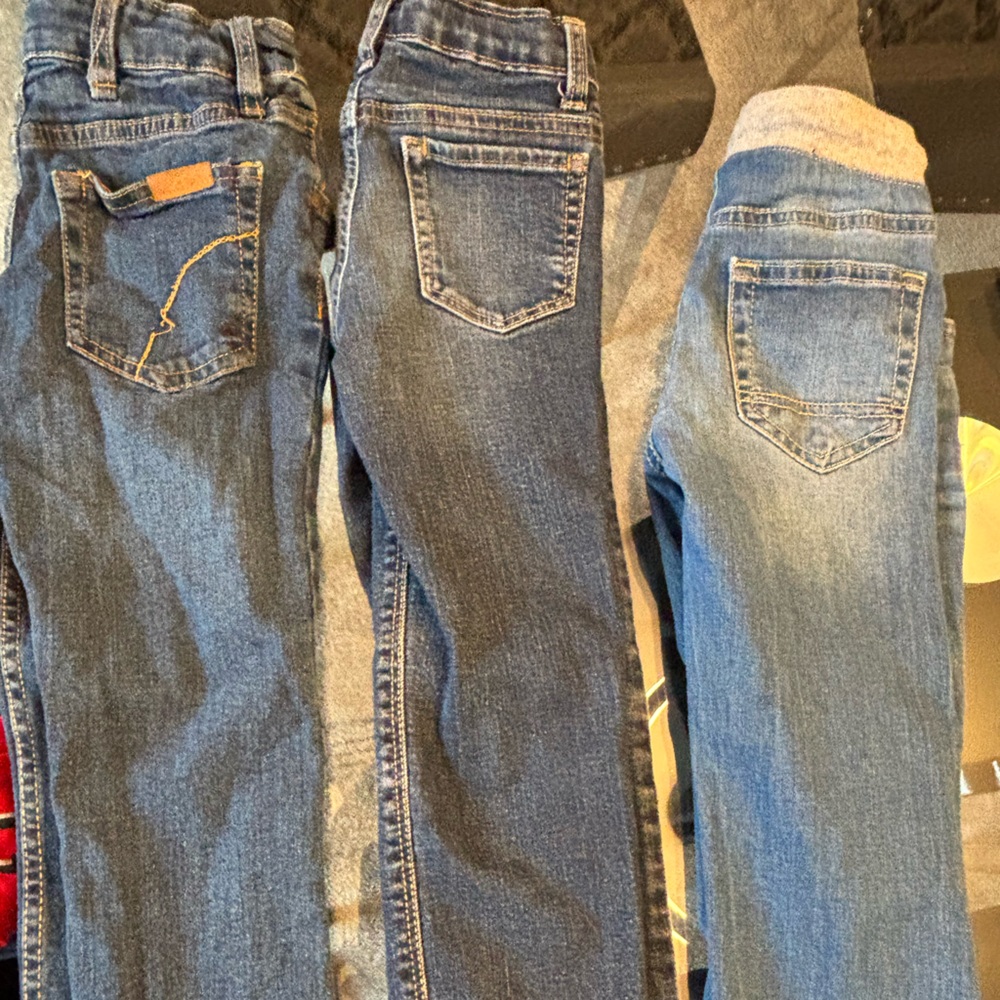 3 pairs of boys jeans
